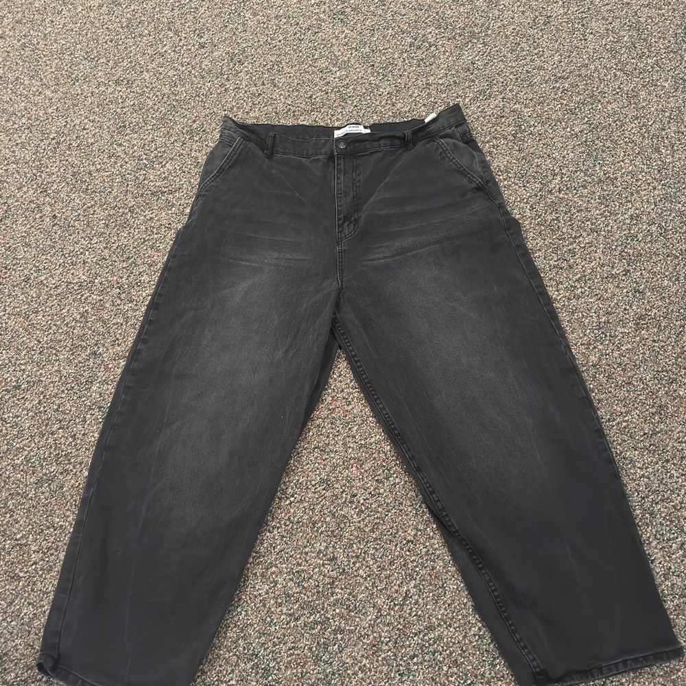 Baggy Skater Style Black Men Jeans